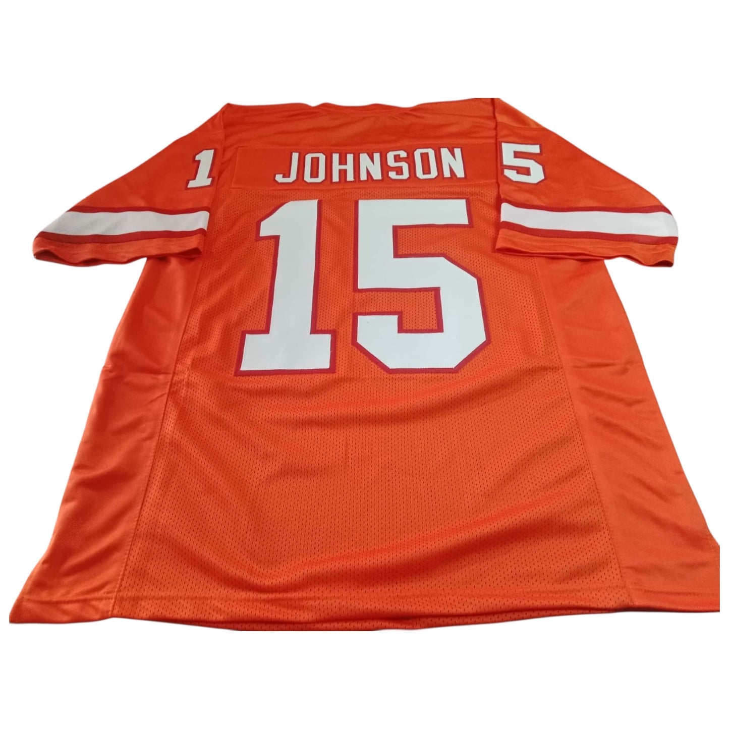 Tez Johnson Signed Orange Tribute #15 Stitched Jersey - Tampa Bay Bucs Style