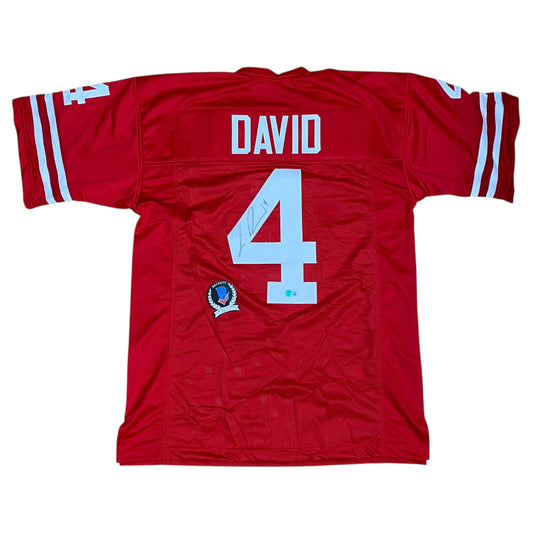 Lavonte David Signed Red #4 Stitched Jersey Nebraska Cornhuskers LB