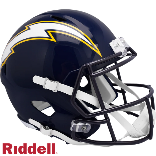 Ladd McConkey Signed Los Angeles Chargers 1988-2006 Alternate Speed Replica Full Size Football Helmet