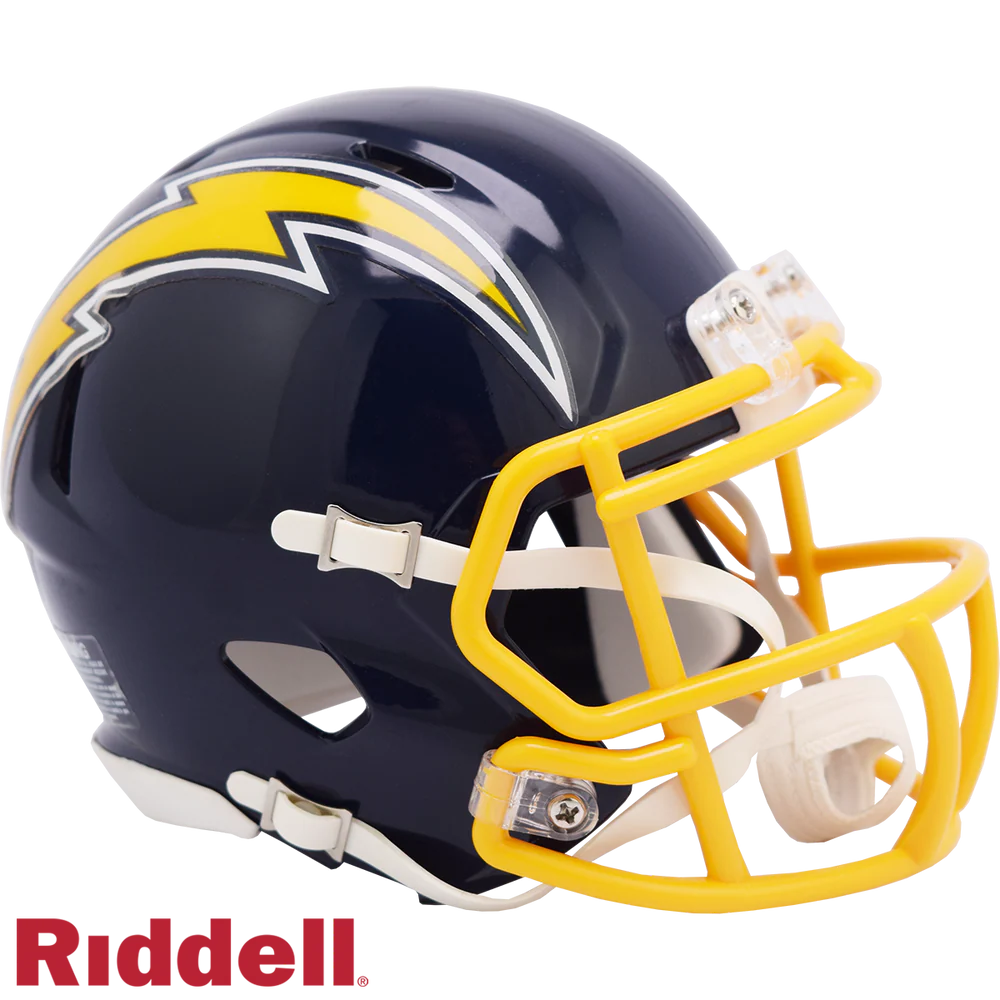 Ladd McConkey Signed Los Angeles Chargers 1974-1987 Alternate Speed Mini Football Helmet