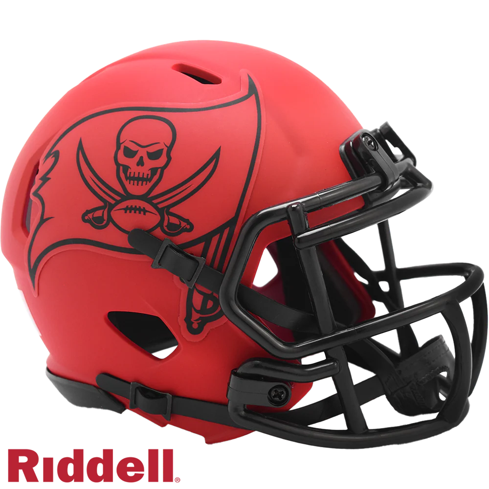 Booger McFarland Signed Tampa Bay Buccaneers Rave Alternate Speed Mini Football Helmet