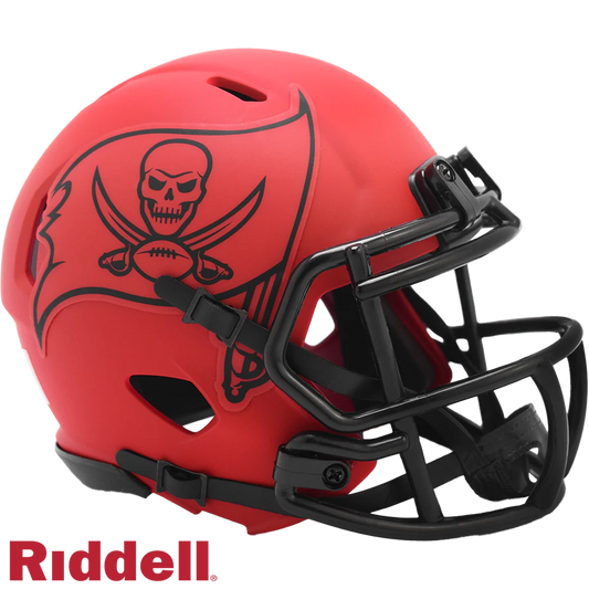 Booger McFarland Signed Tampa Bay Buccaneers Rave Alternate Speed Mini Football Helmet