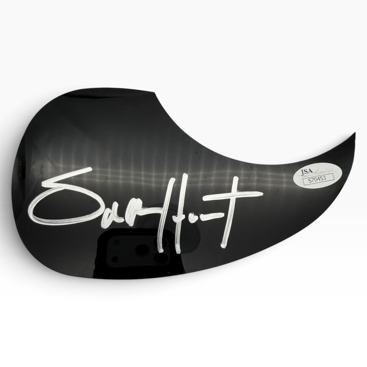 Sam Hunt Signed Black Pick Guard for Acoustic Guitar