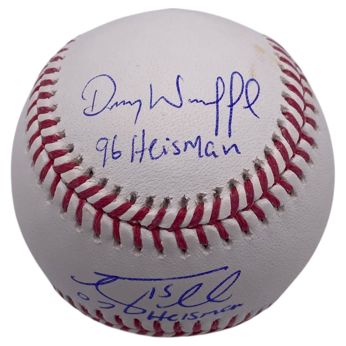 Tim Tebow, Steve Spurrier, Danny Wuerffel Signed Official Major League Baseball Gators Heisman Trophy Winners