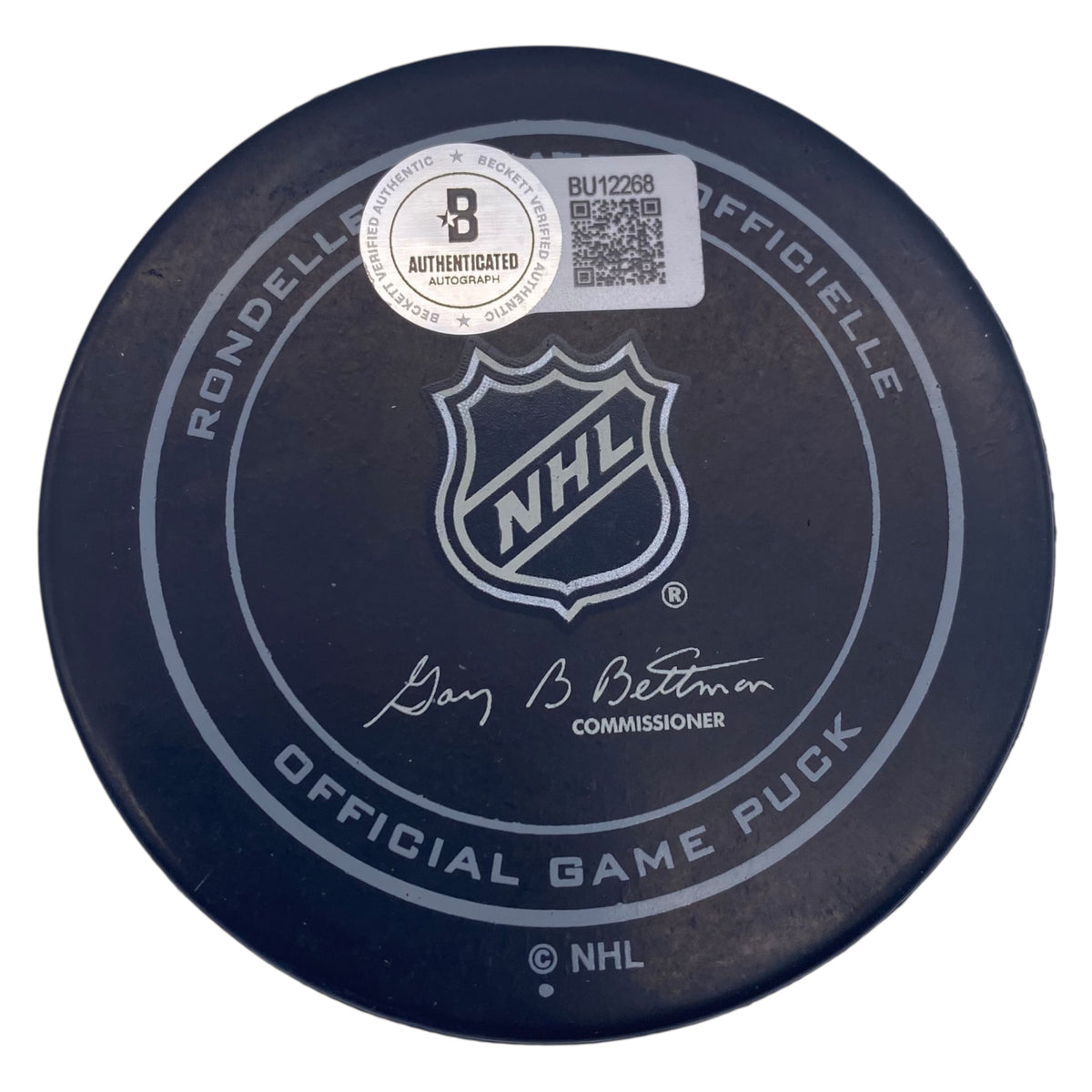 Chris Chelios Signed Chicago Blackhawks Game Model Hockey Puck