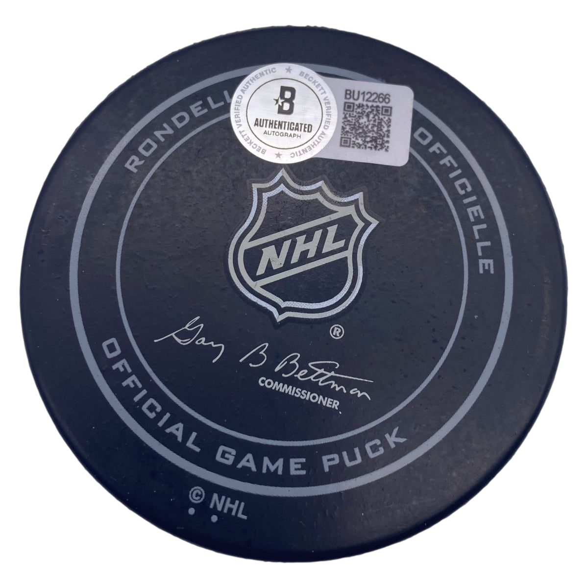 Chris Chelios Signed Montreal Canadiens Game Model Hockey Puck