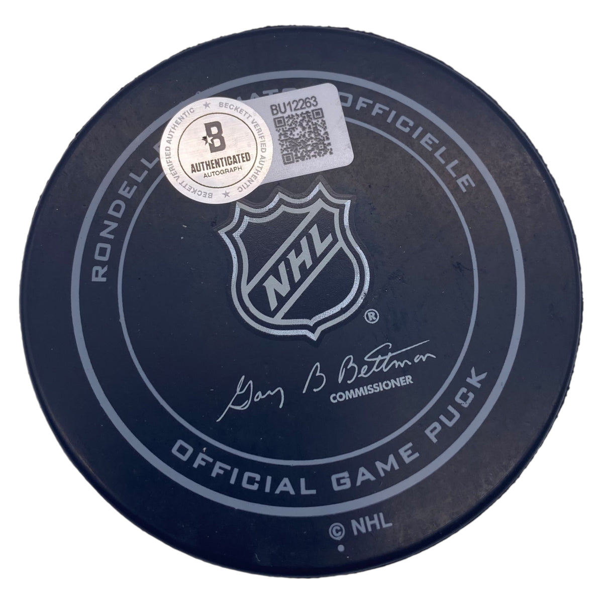 Chris Chelios Signed Detroit Red Wings Game Model Hockey Puck