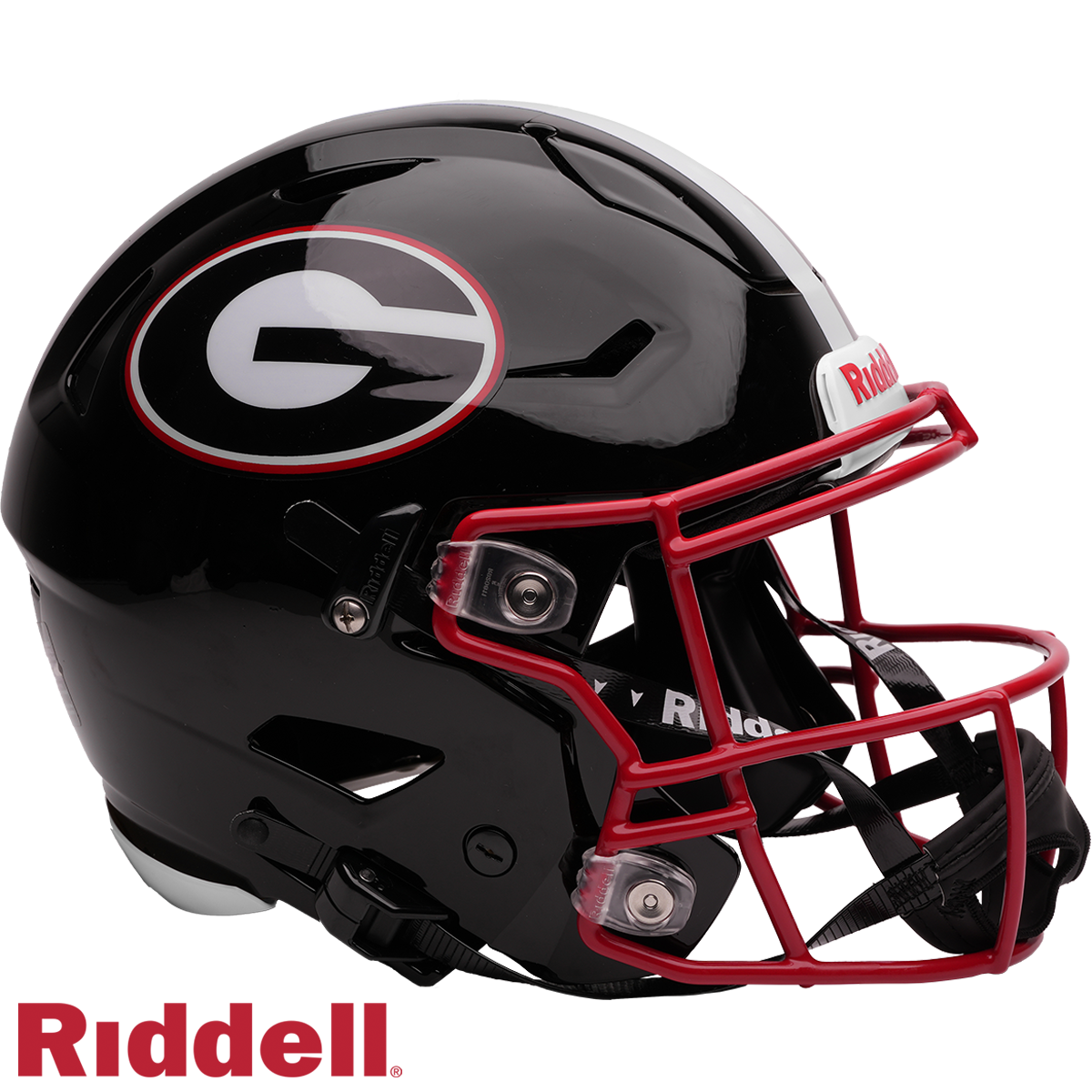 Ladd McConkey Signed Georgia Bulldogs Black Alternate Speedflex Authentic Full Size Football Helmet