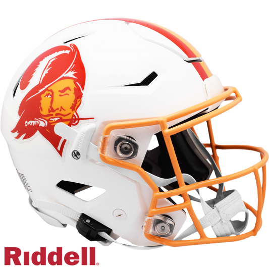 Tez Johnson Signed Tampa Bay Buccaneers Throwback Full Size Authentic Speedflex Football Helmet